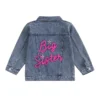 Denim Jacket with Big Sis Embroidery for Kids