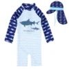Cartoon Long Sleeve Sunscreen Swimwear for Kids