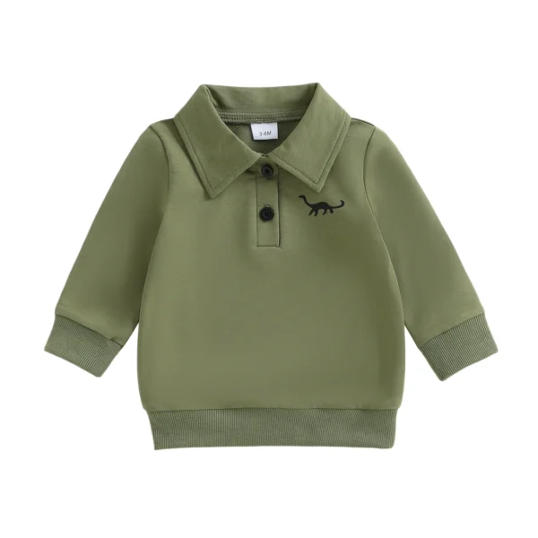 Dinosaur Print Long Sleeve Sweatshirt for Kids