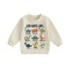 Dinosaur Print Long Sleeve Sweatshirt