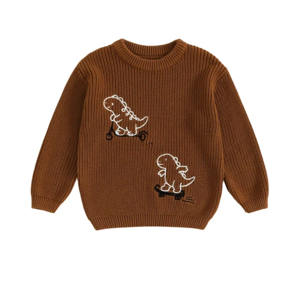 Dinosaur Knit Sweater for Toddlers