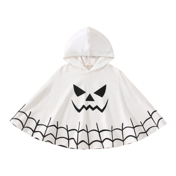 Halloween Cloak for Toddlers with Spider Web Design