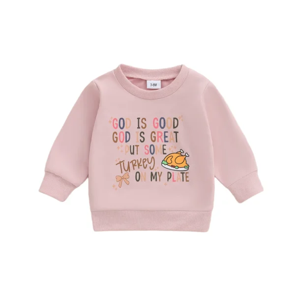 Thanksgiving Turkey Print Sweatshirt