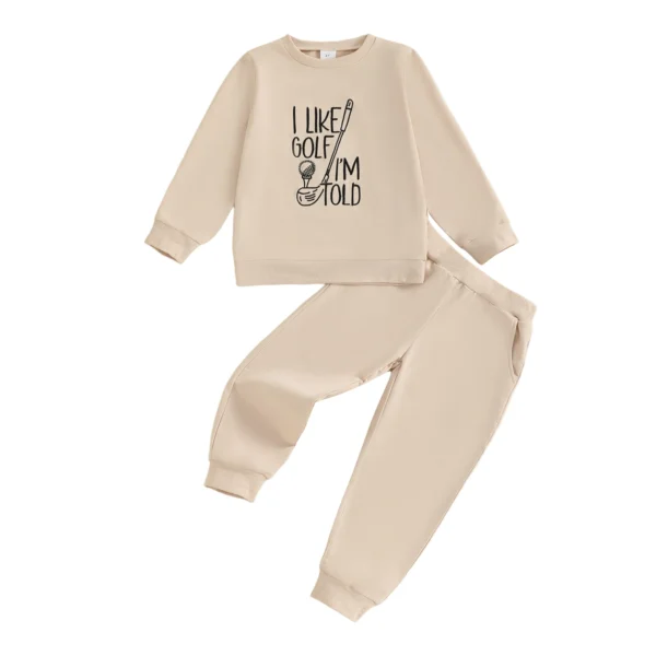 Embroidered Golf Pullover and Pants Set