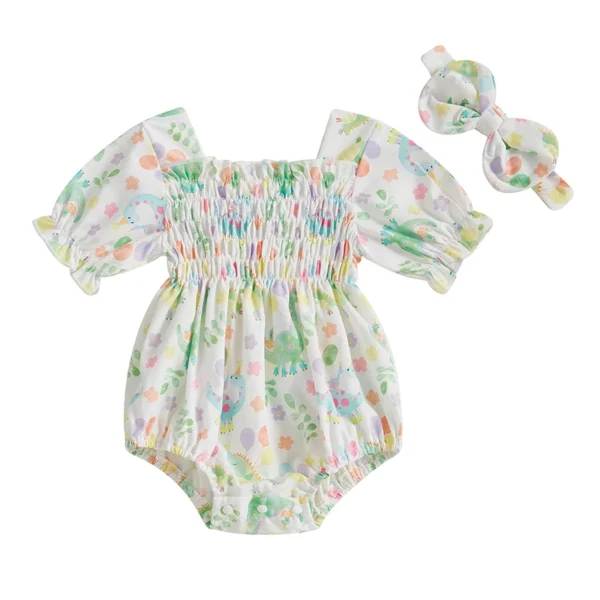 S322696d07072428a8ab85ecc3dbe672er-1.webp Floral Print Summer Romper with Bow Headband