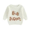 Embroidered Letter Knitted Sweater for Kids