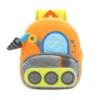 Cartoon Excavator Plush Kids Backpack