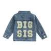 Denim Jacket with Letter Embroidery for Kids
