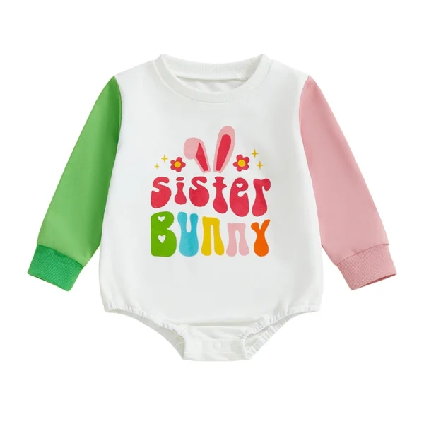 S6d1d21ddfb23467485fe497255c9f73e2.webp Easter Bunny Print Long Sleeve Romper