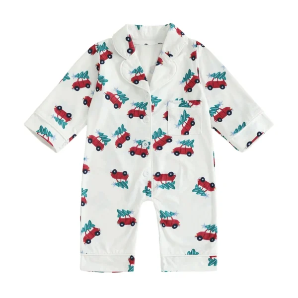 S70840cf649d74f3e967b2fd310aa6b997.webp Christmas Baby Romper with Car Tree Print and Long Sleeves