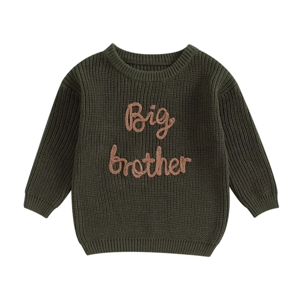 Cotton Long Sleeve Embroidered Sweater for Kids