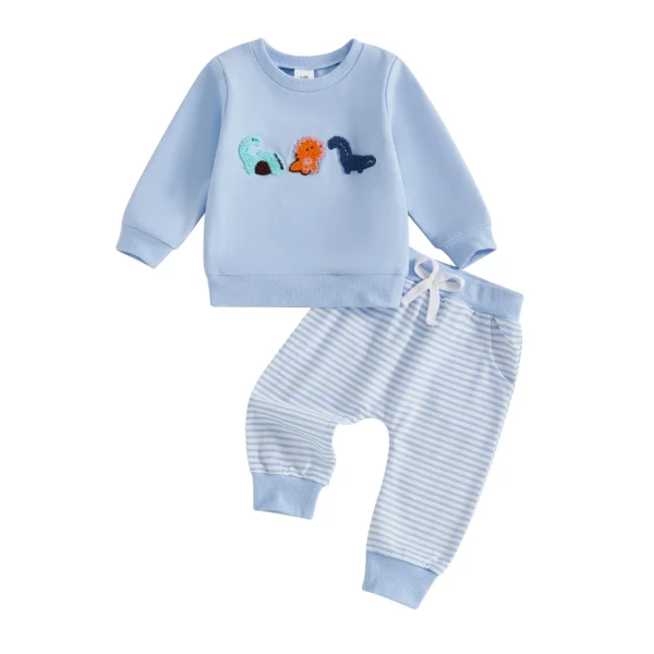 Dinosaur Long Sleeve Sweatshirt and Pants Set