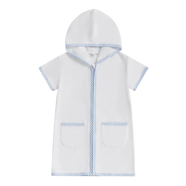 Striped Beach Hoodie Cover-Up for Kids
