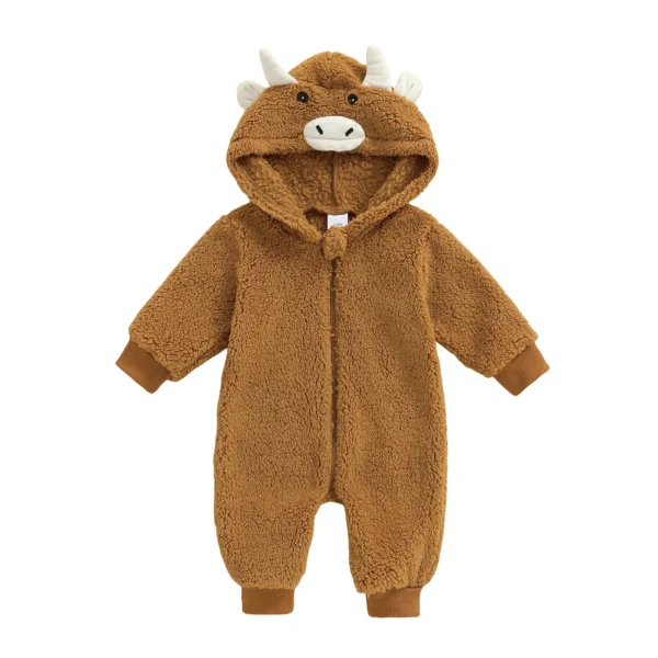 Plush Bull Halloween Costume Romper