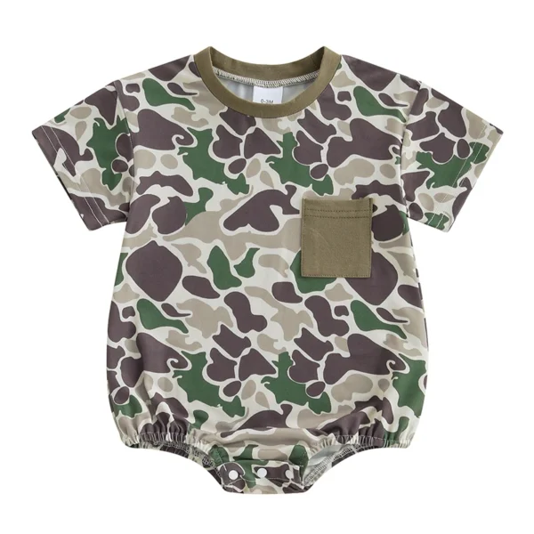 Camouflage Summer Baby Romper Outfit