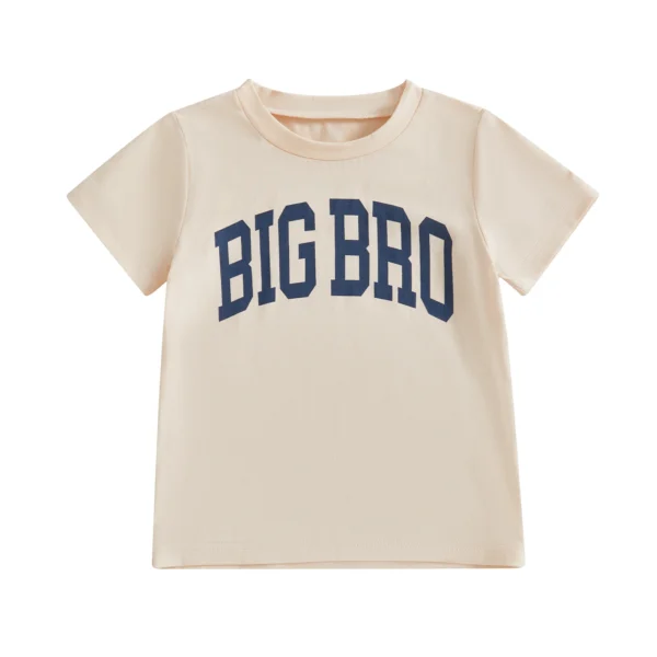 Summer Letter Print T-shirt for Kids