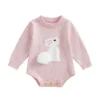 Easter Rabbit Chick Sweater Romper