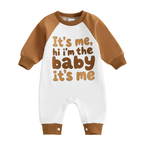 Letter Print Crew Neck Sweatshirt Jumpsuit