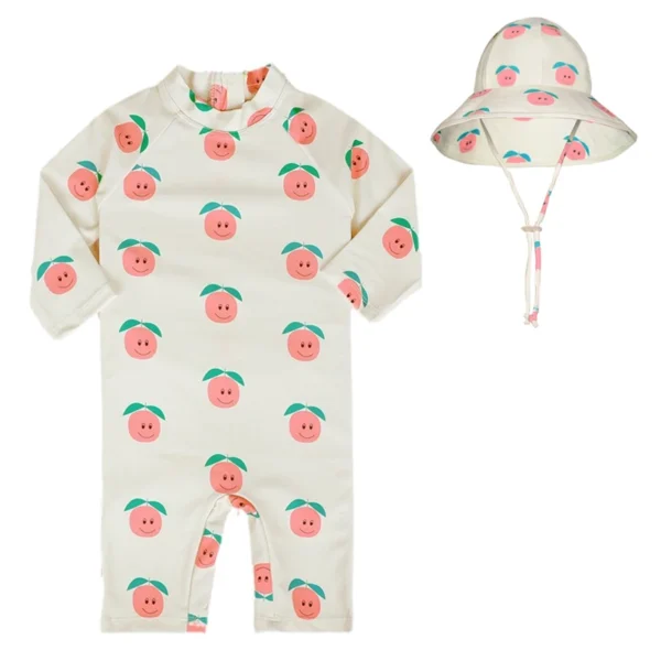 Cartoon Long Sleeve Sunscreen Swimwear for Kids