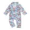 Se7a601df6dec41569d6a568ebf523fb2U.webp Footless Baby Pajamas with Christmas Hat Print