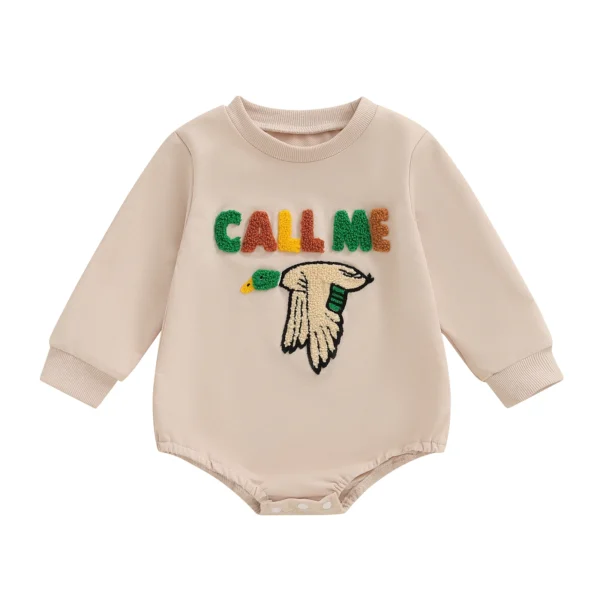 See2150529fe844cebfc888c06a579d63B.webp Embroidered Duck Long Sleeve Jumpsuit