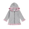 Sf3300169f5f24c27ad8c69976b707161v.webp Plaid Hooded Zipper Sweatshirt for Kids